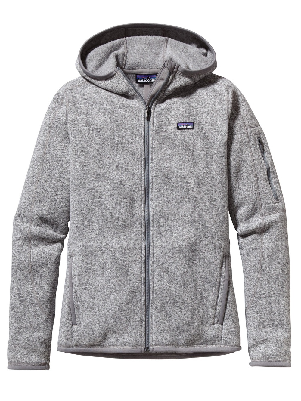 Patagonia Women's Better Sweater  Heather Gray Full-Zip Hooded Fleece Jacket